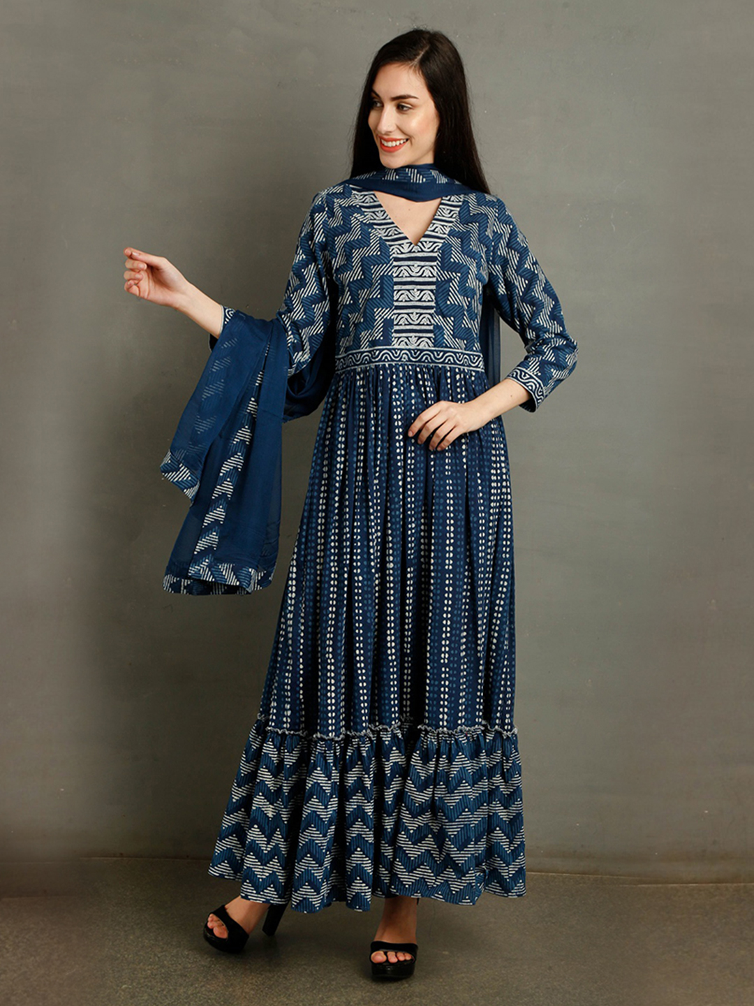 Dabu print clearance kurta